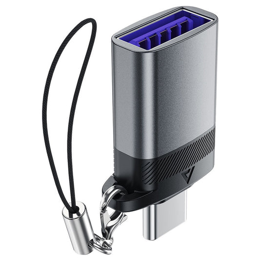 Adapter OTG USB-C - USB-A Acefast J7, Szary