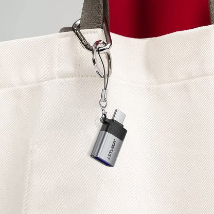 Adapter OTG USB-C - USB-A Acefast J7, Szary