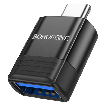 Adapter OTG USB-C - USB-A Borofone BV18, Czarny