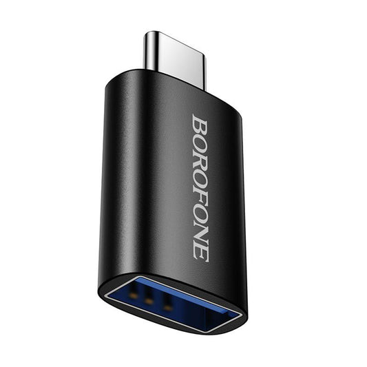 Adapter OTG USB-C - USB-A Borofone BV26C, Czarny