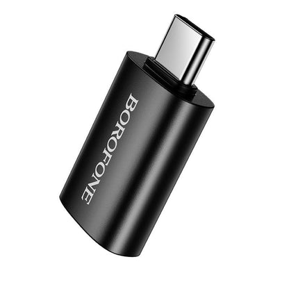Adapter OTG USB-C - USB-A Borofone BV26C, Czarny