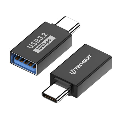 Adapter OTG USB-C - USB-A Techsuit A14 AluCoreX, Czarny