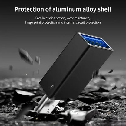 Adapter OTG USB-C - USB-A Techsuit A14 AluCoreX, Czarny