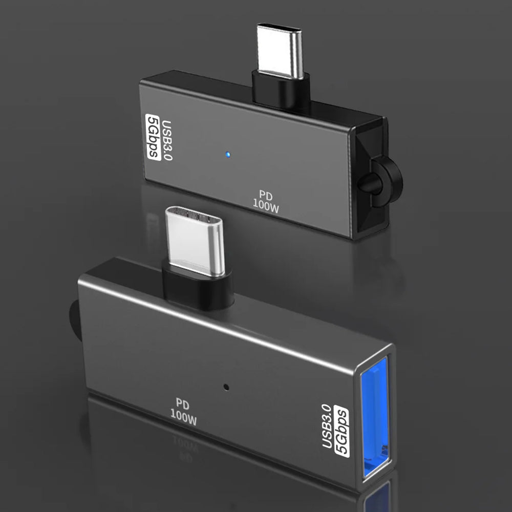 Adapter OTG USB-C - USB-A Techsuit A21, Szary