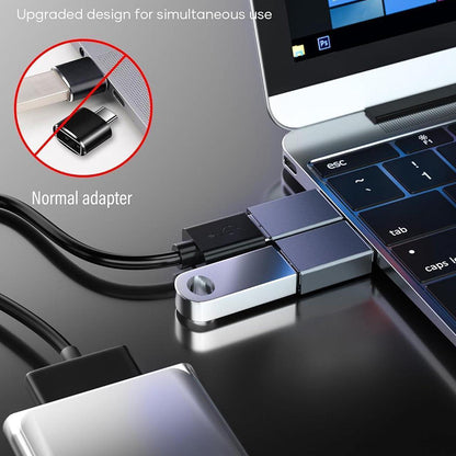 Adapter OTG USB-C - USB-A Techsuit A8 SlateVolt, Szary