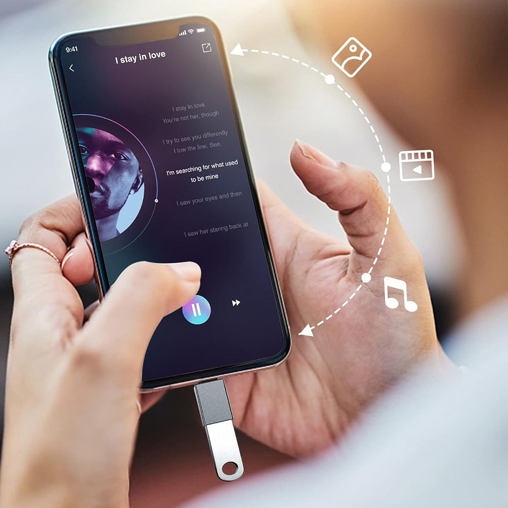 Adapter OTG USB-C - USB-A Techsuit A8 SlateVolt, Szary