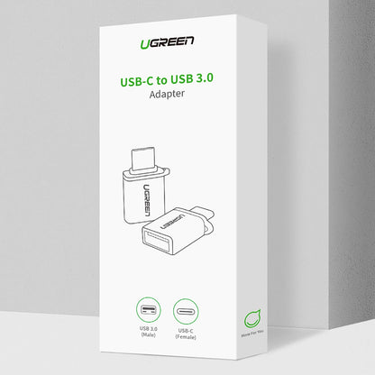 Adapter OTG USB-C - USB-A UGREEN US270 (50283), Szary