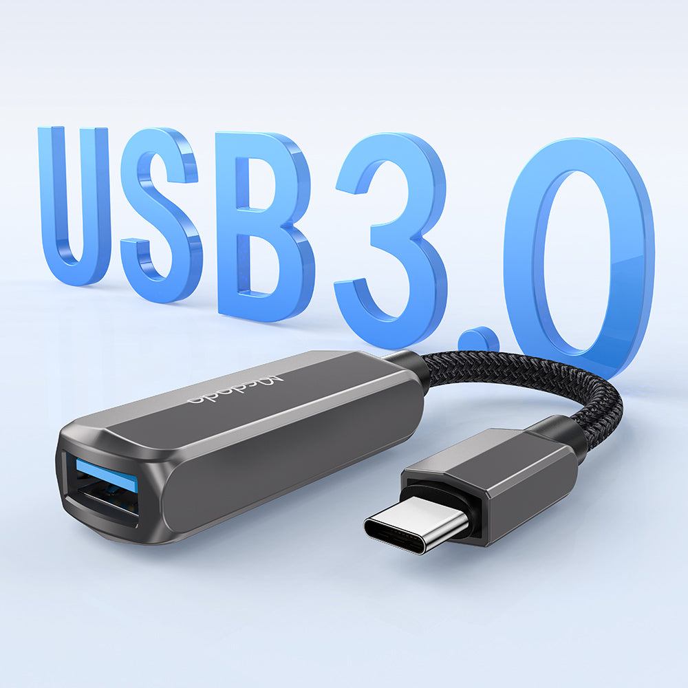 Adapter OTG USB-C - USB-A / USB-C McDodo CA-2830, Szary