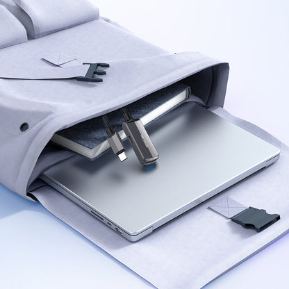 Adapter OTG USB-C - USB-A / USB-C McDodo CA-2830, Szary