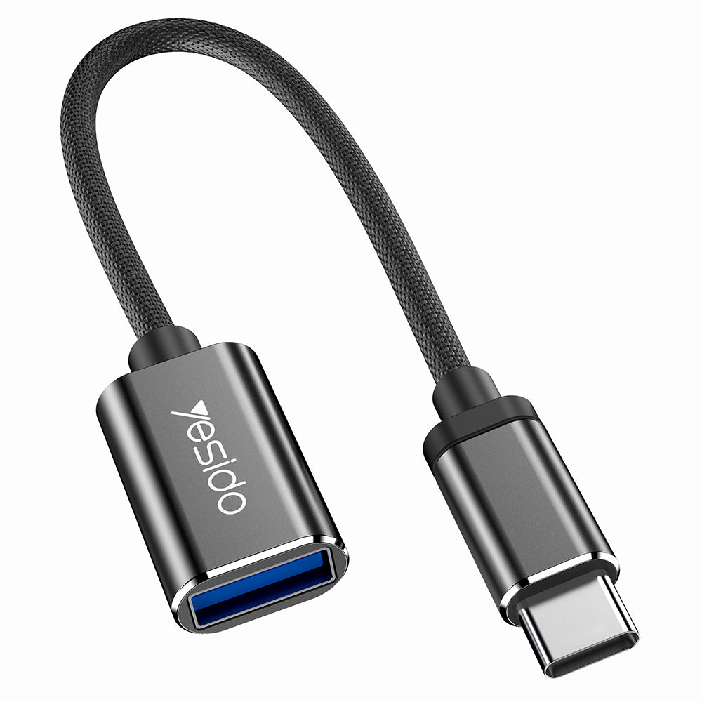 Adapter OTG USB-C - USB-A Yesido GS01, Czarny