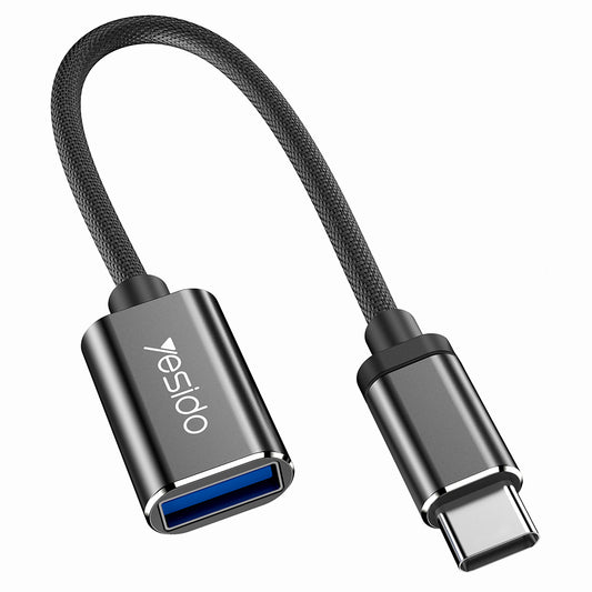 Adapter OTG USB-C - USB-A Yesido GS01, Czarny