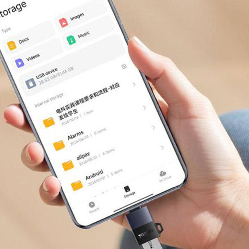 Adapter OTG USB-C - USB-A Yesido GS31, Szary