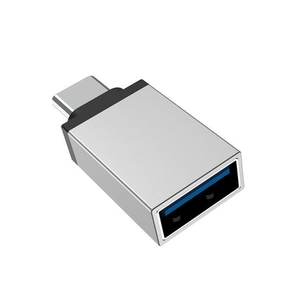 Adapter OTG USB-A - USB-C Borofone BV3, Srebrny