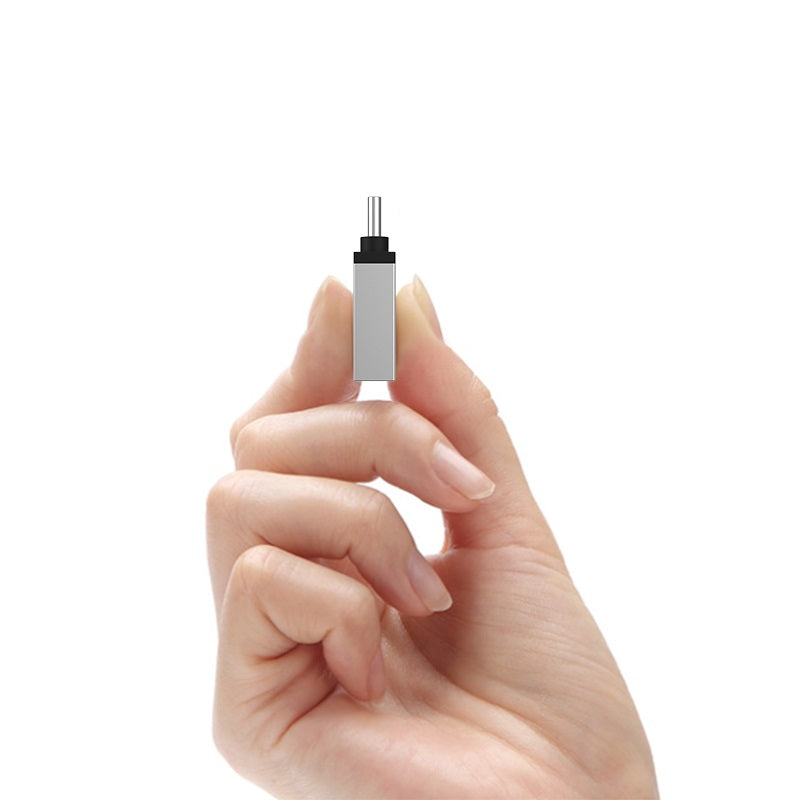 Adapter OTG USB-A - USB-C Borofone BV3, Srebrny