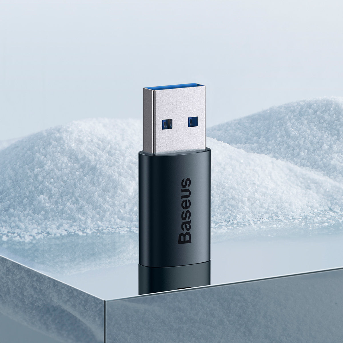 Baseus Ingenuity USB-C - USB-A Adapter do ładowania i transmisji danych, niebieski ZJJQ000103