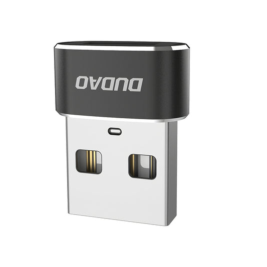 Adapter do ładowania i transmisji danych z USB-C na USB-A Dudao L16AC, czarny