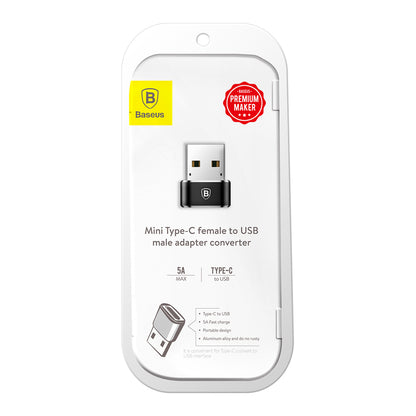 Adapter do ładowania i transmisji danych z USB-C na USB-A Baseus, czarny CAAOTG-01 CAAOTG-01