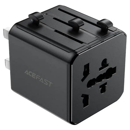 Adapter sieciowy Acefast Z11 Travel, czarny
