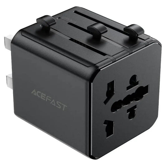 Adapter sieciowy Acefast Z11 Travel, czarny