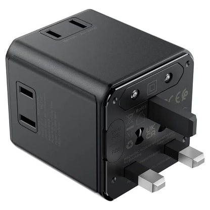Adapter sieciowy Acefast Z11 Travel, czarny
