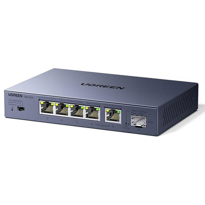 Przełącznik sieciowy UGREEN 35048EU, 5 x RJ45, szary