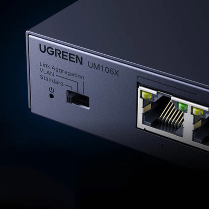 Przełącznik sieciowy UGREEN 35048EU, 5 x RJ45, szary