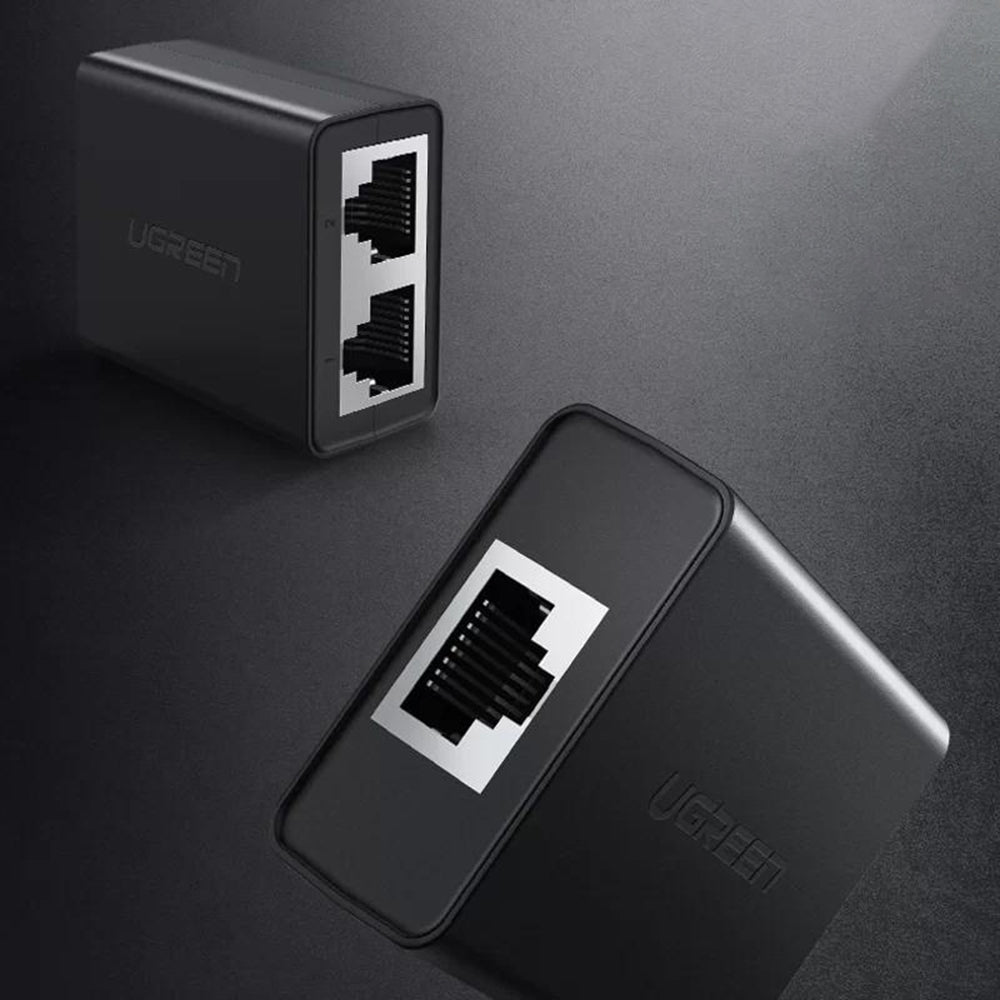 Adapter sieciowy UGREEN CM210, RJ45 - 2 x RJ45, Czarny