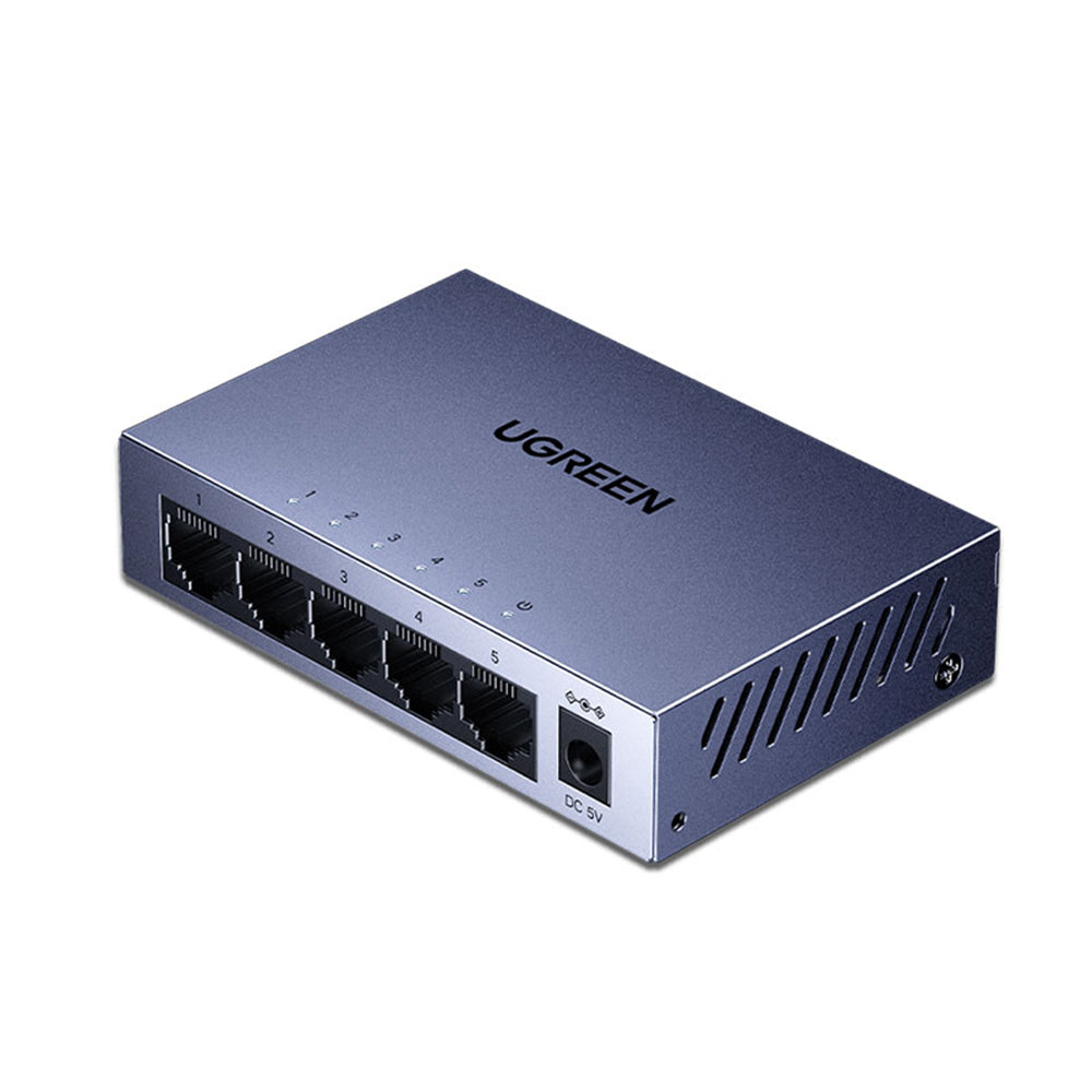 Switch sieciowy UGREEN CM933 (65956EU), 5 x RJ45, czarny