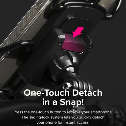 Adapter Telefon Ringke Quick & Go do Uchwytu Rowerowego, Zestaw 2 sztuki, Czarny