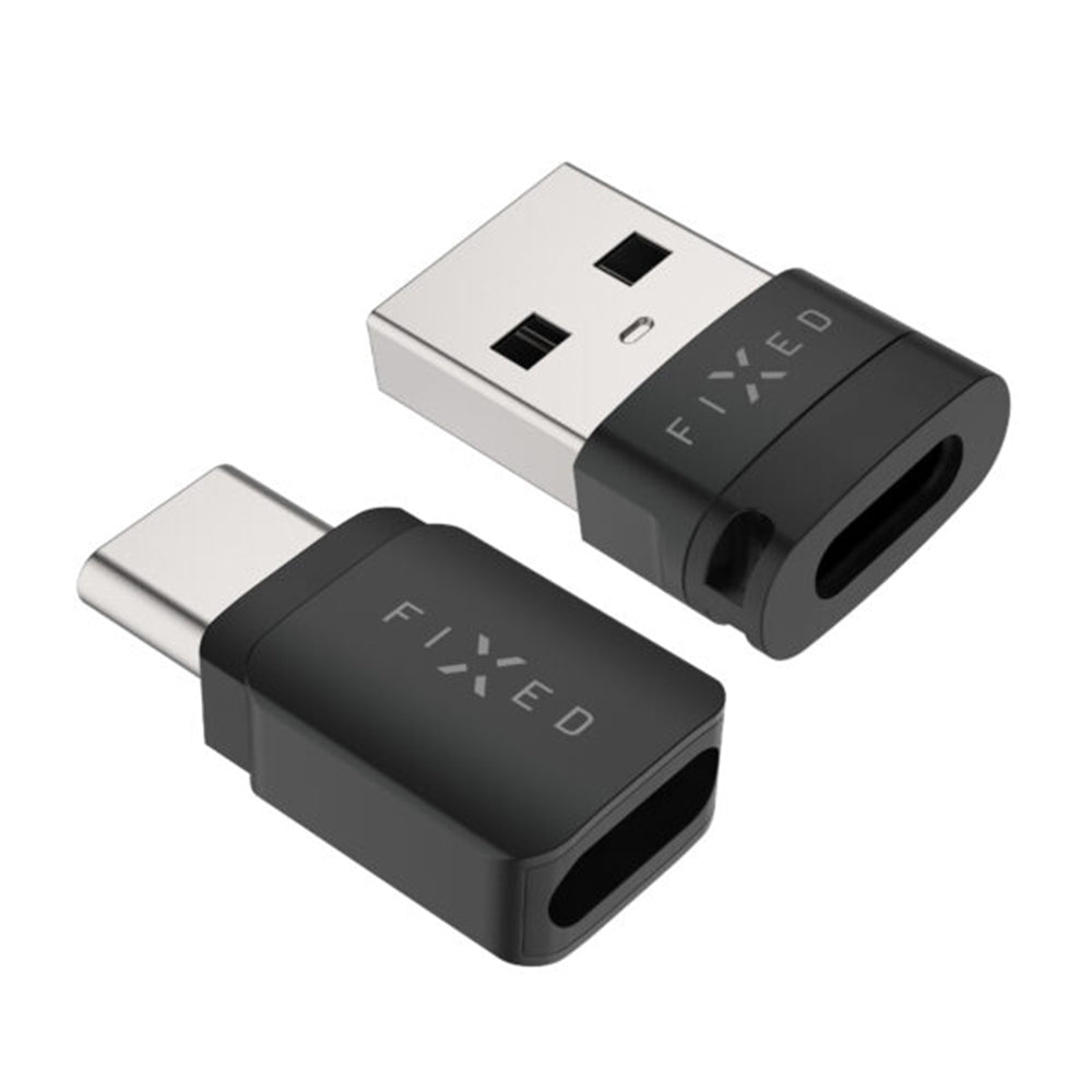 Adapter USB Blokada Danych Fixed, USB-A / USB-C, 2w1, Czarny