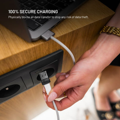 Adapter USB Blokada Danych Fixed, USB-A / USB-C, 2w1, Czarny