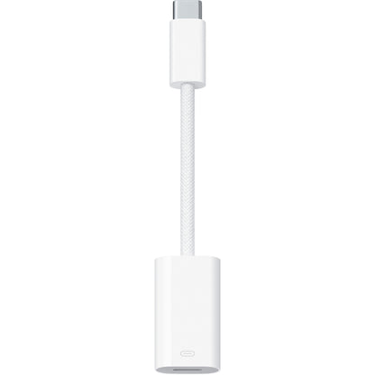 Adapter danych i ładowania USB-C - Lightning Apple A2868, biały MUQX3ZM/A