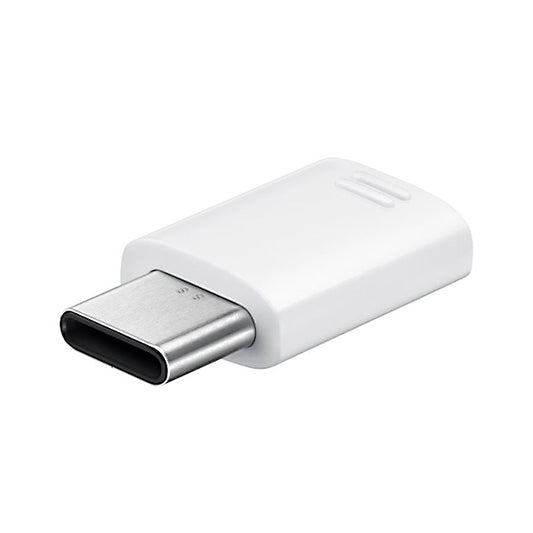 Adapter Samsung microUSB do USB-C do transmisji danych i ładowania, biały EE-GN930BWEGGWW
