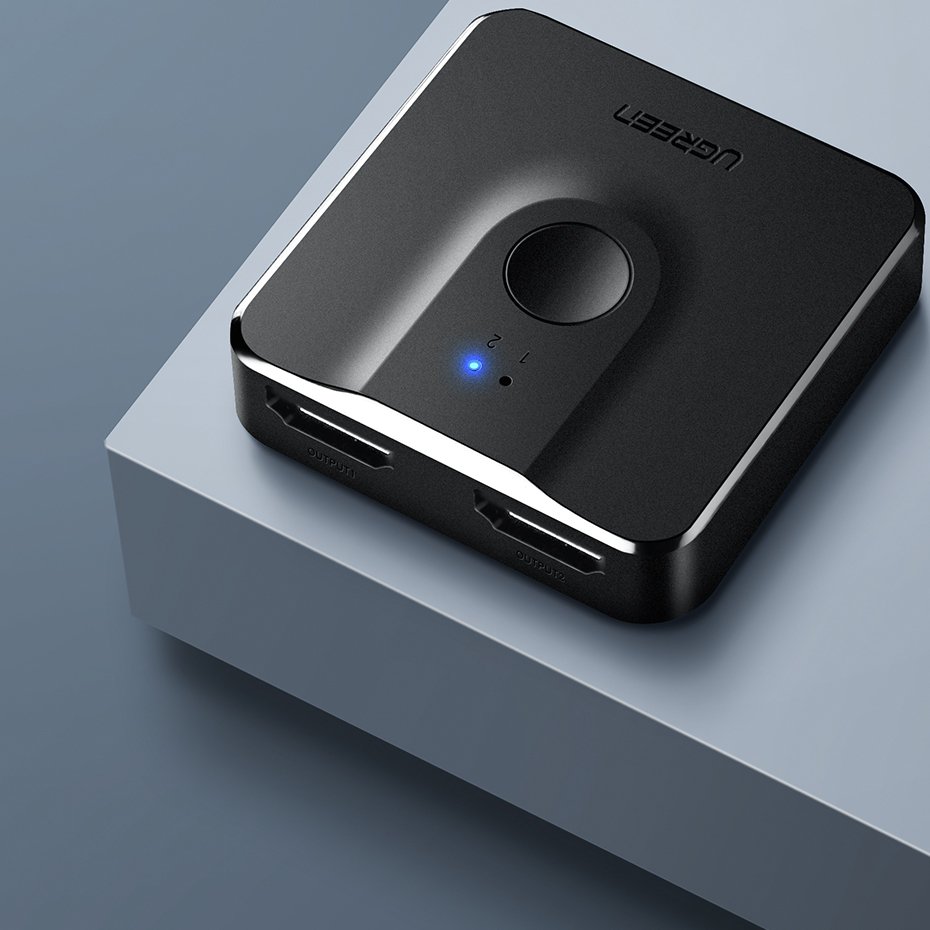 Przełącznik wideo HDMI UGREEN CM217, Czarny