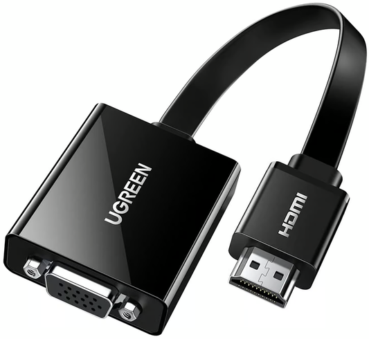 Adapter wideo UGREEN CM611 (90813), HDMI - VGA, 1080P, czarny