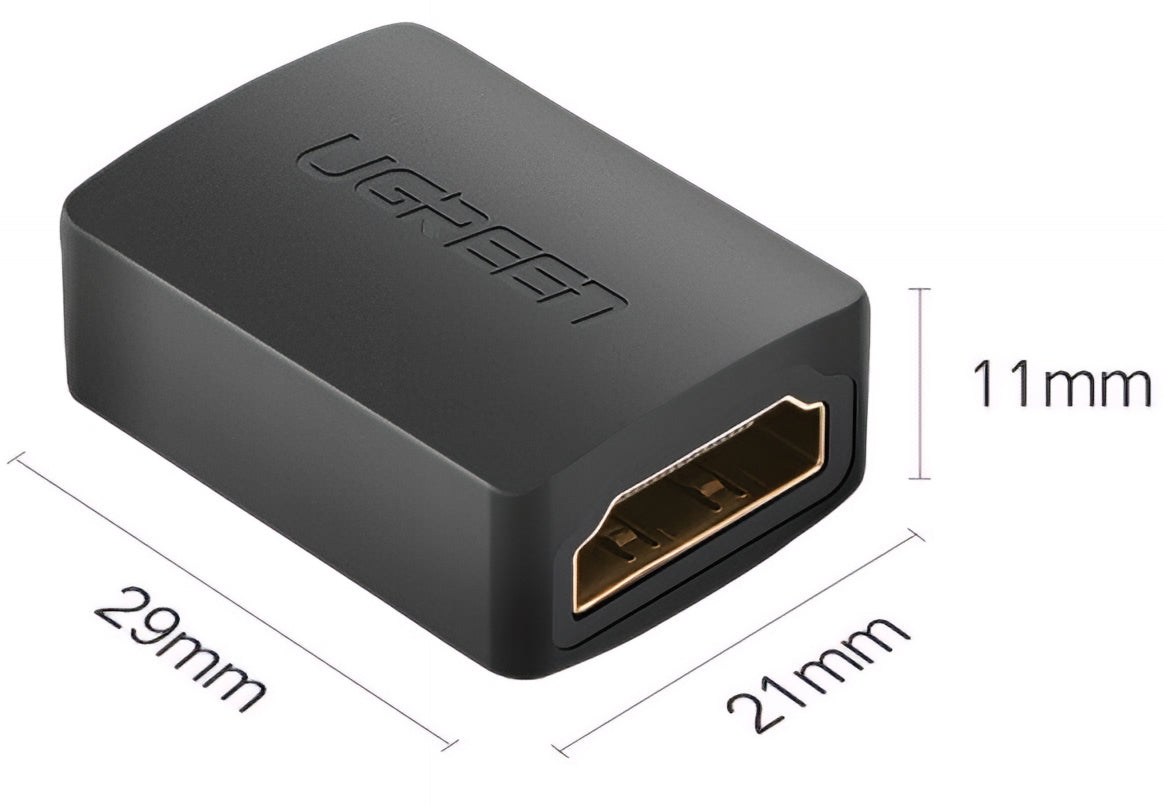 Adapter Wideo UGREEN HD112, HDMI - HDMI, 4K, Czarny