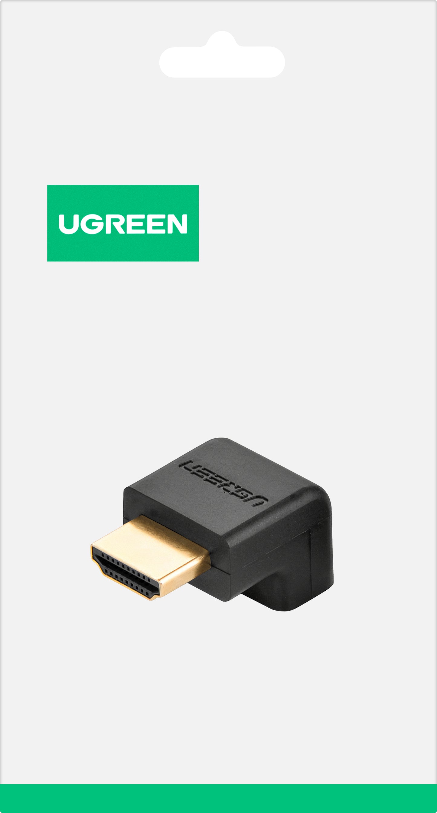 Adapter wideo UGREEN HD112 Down Angle, HDMI - HDMI, 4K, Czarny