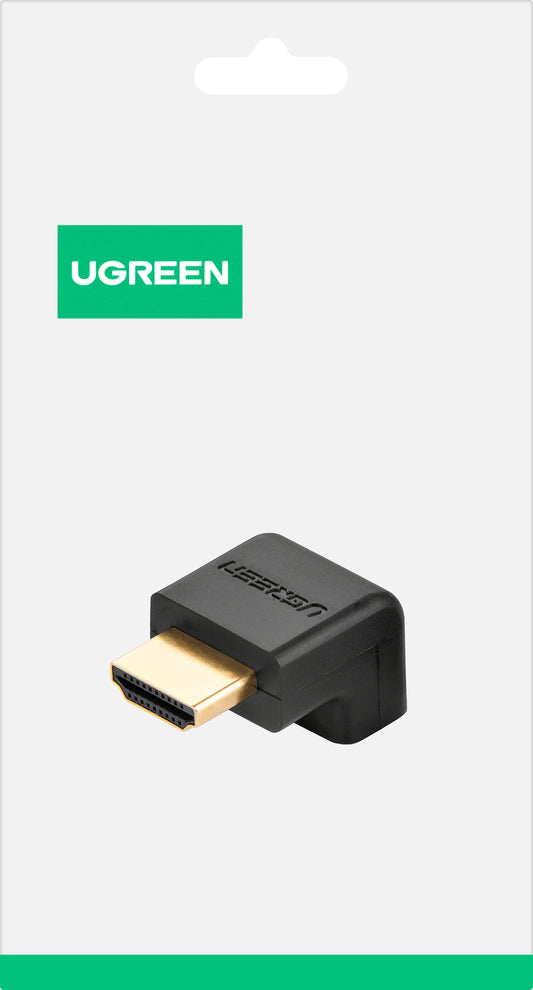 Adapter wideo UGREEN HD112 Down Angle, HDMI - HDMI, 4K, Czarny