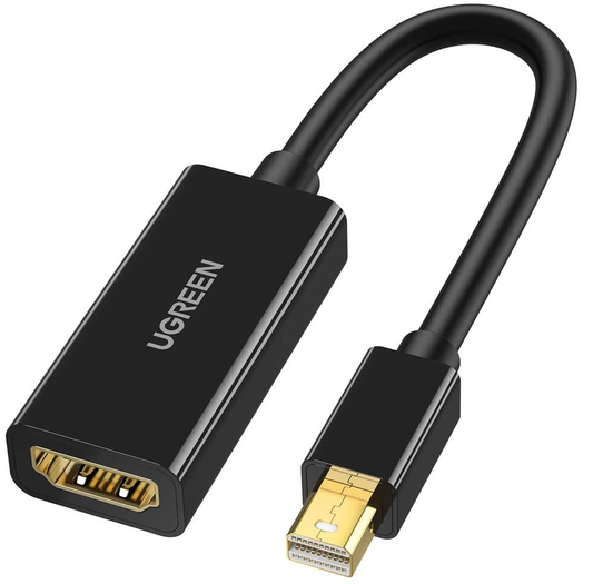 Adapter Wideo UGREEN MD112, MiniDisplayPort - HDMI, Czarny