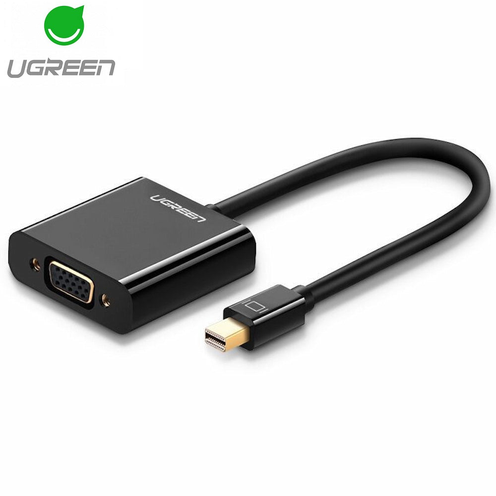 Adapter Wideo UGREEN, MiniDisplayPort - VGA, 1080P, Czarny