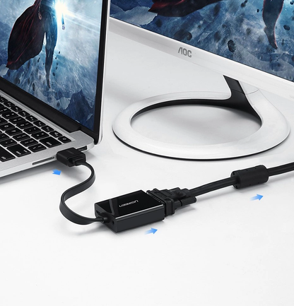 UGREEN MM103 Video Adapter (40248), HDMI - VGA, 1080P, Black