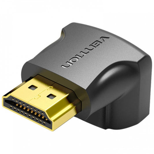Adapter wideo Vention kątowy, HDMI - HDMI, 4K, czarny AINB0