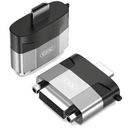 Adapter wideo XO Design GB013, HDMI - DVI, szary 