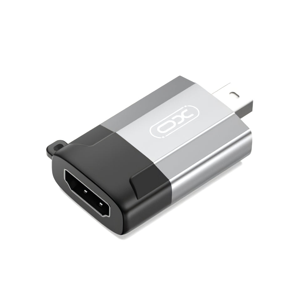 Adapter wideo XO Design GB015, miniDisplayPort - HDMI, szary 