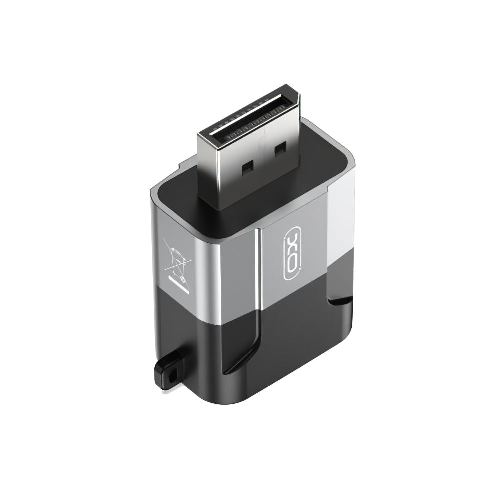 Adapter wideo XO Design GB016, DisplayPort - VGA, szary 