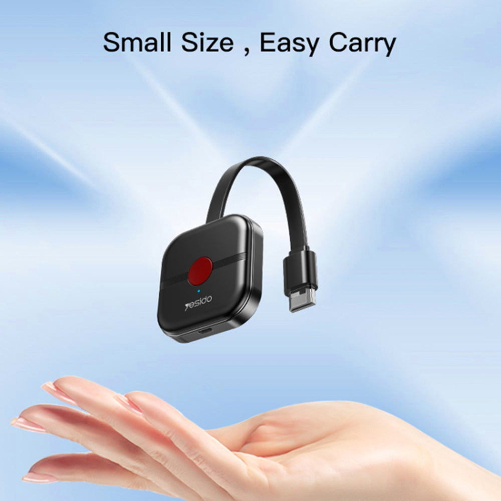 Adapter multimedialny bezprzewodowy Yesido TV10, Czarny