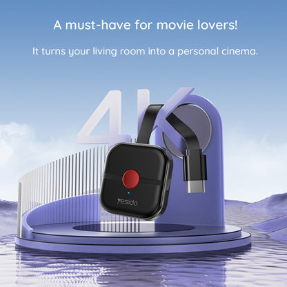 Adapter multimedialny bezprzewodowy Yesido TV10, Czarny