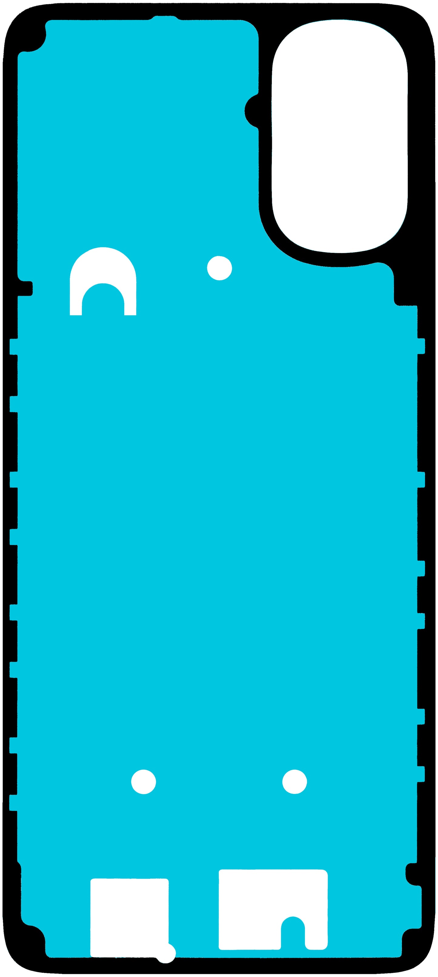 Klej do obudowy baterii Motorola Moto E32s / G22, Service Pack 5D78C20746