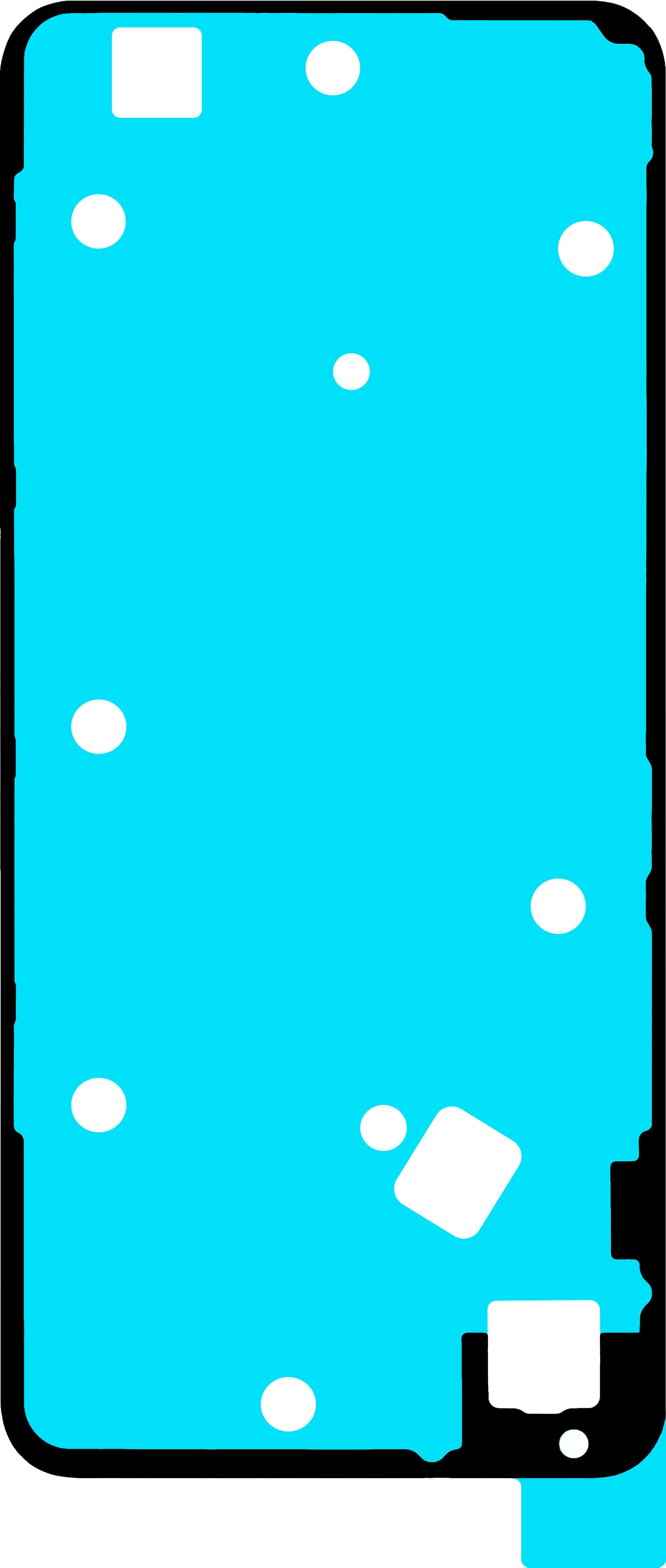 Klej do pokrywy baterii Realme C71, zestaw serwisowy 612717000735