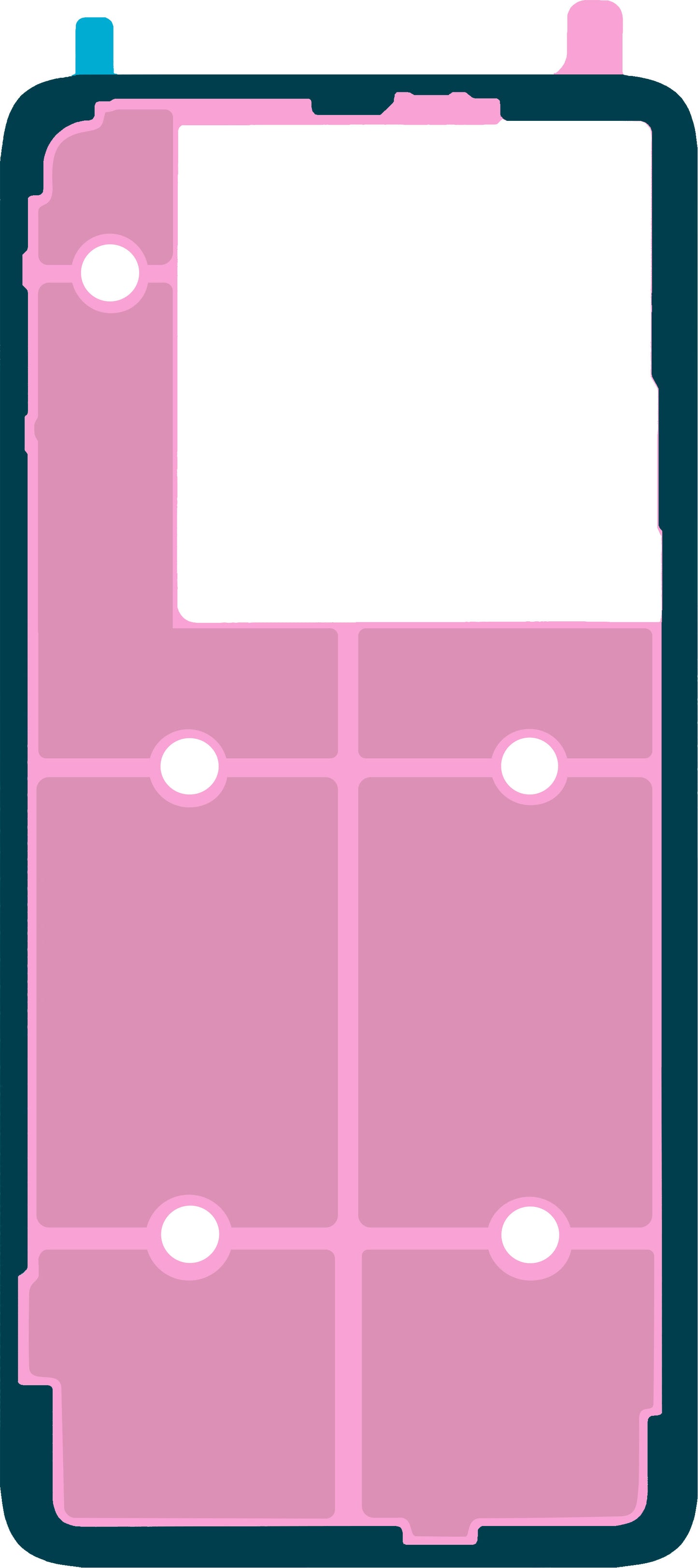 Klej do pokrywy baterii Realme GT 7 Pro, zestaw serwisowy 612717000435